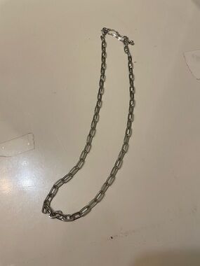 Silver Chain Link Necklace